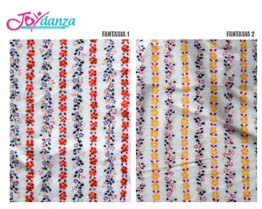 Stoffa fiorellini bielastica tessuti abbigliamento articoli danza