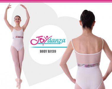 Leotard with net inserts